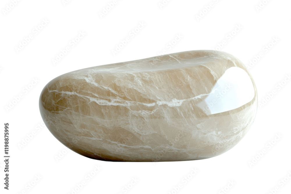 Elegant polished stone with smooth surface showcasing natural patterns, perfect for decorative purposes or meditation use Elegant polished stone with smooth surface showcasing natural patterns, perfect for decorative purposes or meditation use