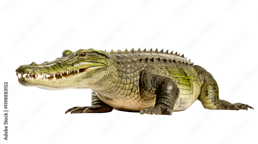 big crocodile looking isolated on white big crocodile looking isolated on white