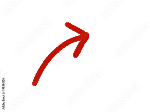 Red arrow towards right 