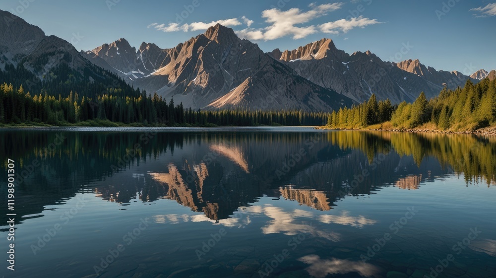 pinnacle mountain range,Jagged Mountain Range Reflecting in a Crystal-Clear Lake
pinnacle mountain range,Jagged Mountain Range Reflecting in a Crystal-Clear Lake