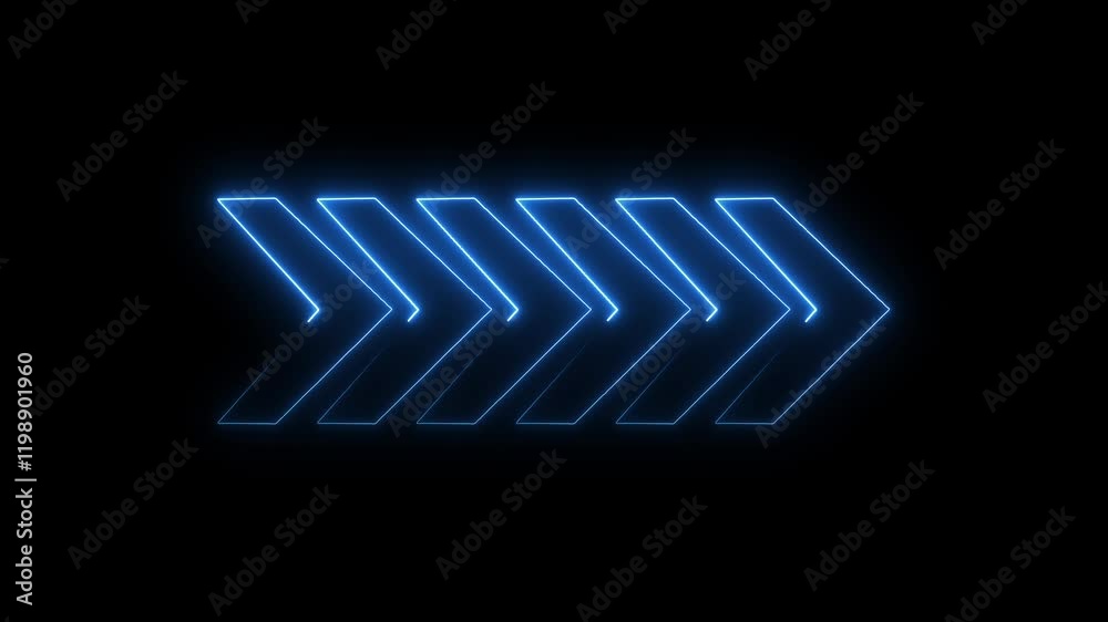 Glowing Looping arrow animation on background. blinking arrow navigation. Glowing Looping arrow animation on background. blinking arrow navigation.
