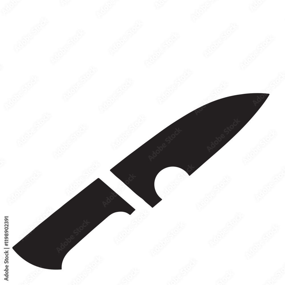 Obraz premium Simple Knife Vector Graphic