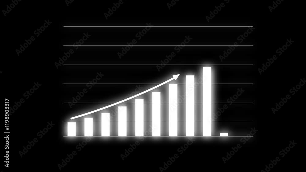 Financial Business Graph. Financial Business Graph.