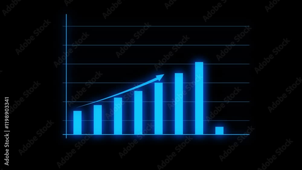 Financial Business Graph. Financial Business Graph.