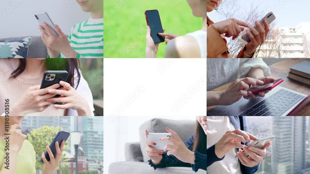 Phone Use Picture smartphone, smart phone, use, scene, collage, app, video, search, user ...