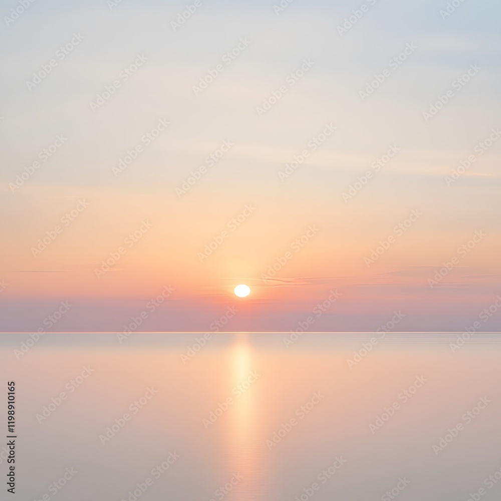 A serene sunrise, soft pastel skies, with hints of hope and rebirth A serene sunrise, soft pastel skies, with hints of hope and rebirth