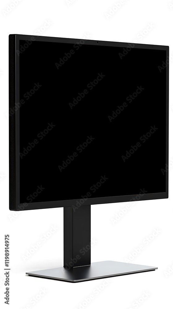 Computer monitor isolated on white background