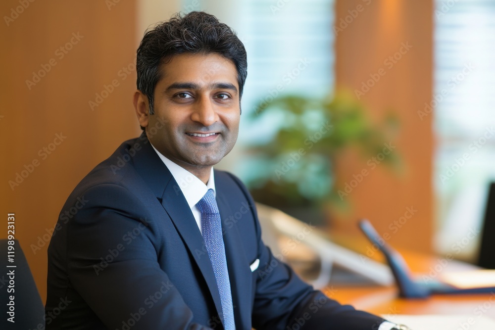 Professional Indian Businessman in Formal Navy Suit Professional Indian Businessman in Formal Navy Suit