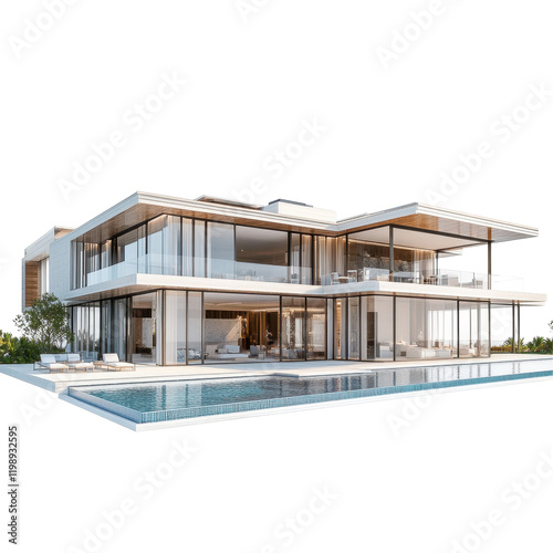 Modern Architectural Marvel: A Stunning Luxurious Villa with a Poolside Paradise