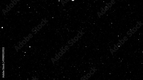 Vintage old film grain background animation overlay with dust and scratches on a transparent alpha channel