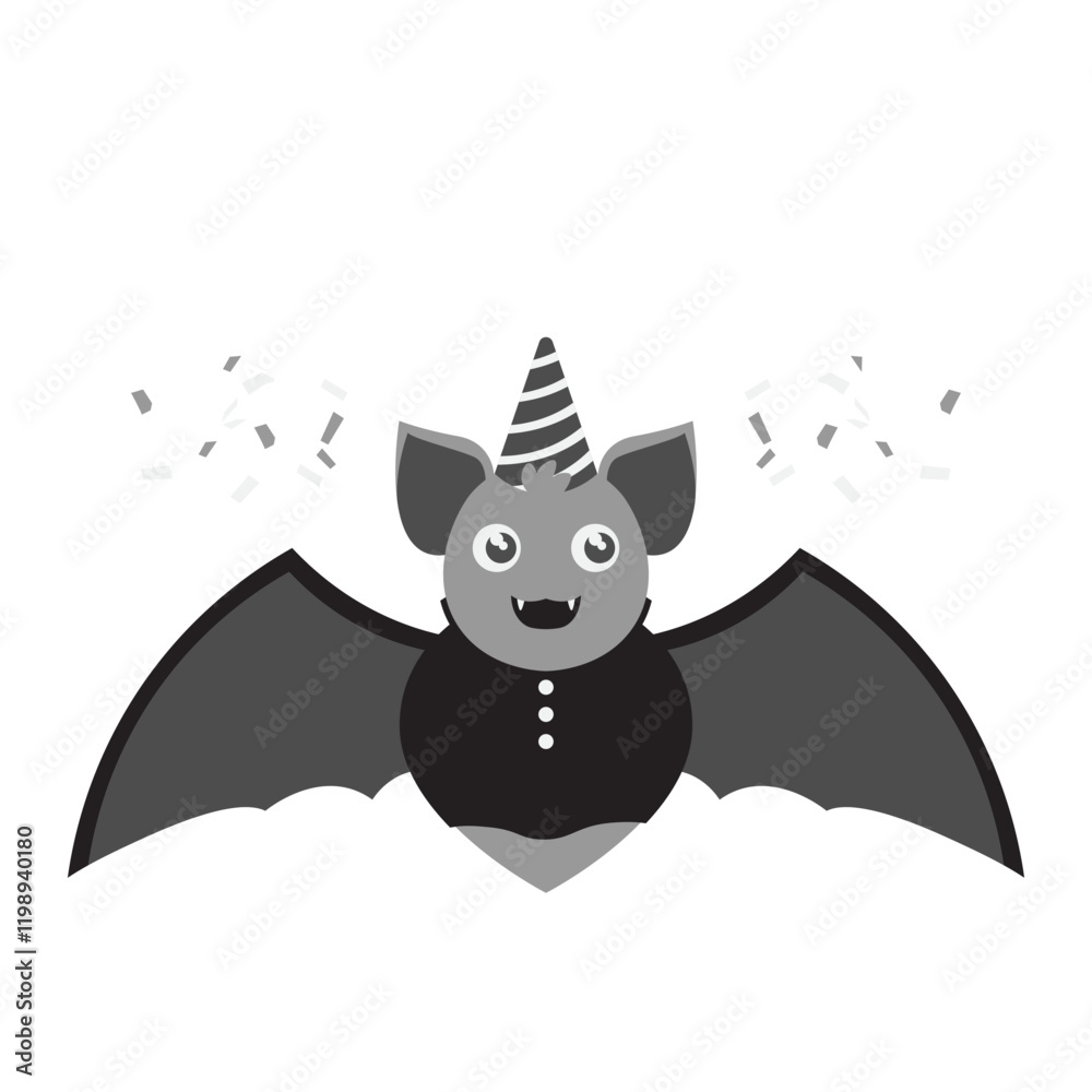 Fototapeta premium Birthday Party Animal Character - Bat