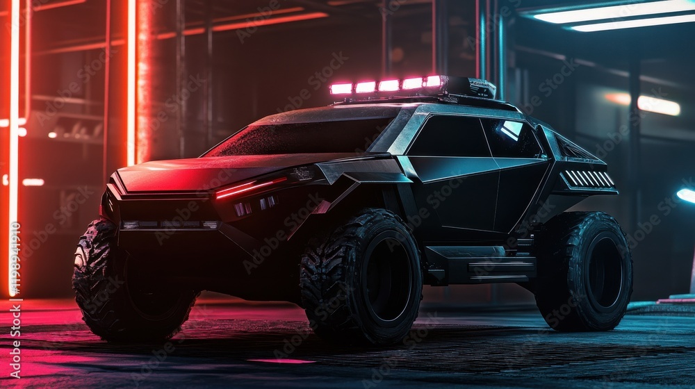 Obraz premium Futuristic SUV facelift