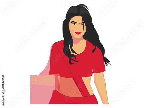 young woman with shopping bags