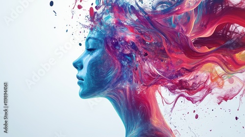 Abstract Illustration of Connected Ideas and Inspiration On White Background. Concept Illustrating The Development Of A New Product In A Business Context. Generate Ai Image