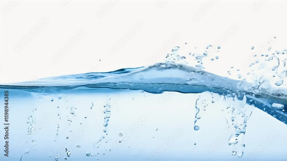 wave white water olated splash splash liquid blue flowing water clean clear motion bubble white wave isolated background ripple wet nature flow transparent freshness purity abstract surface fresh
