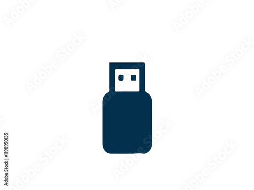 usb flash drive isolated