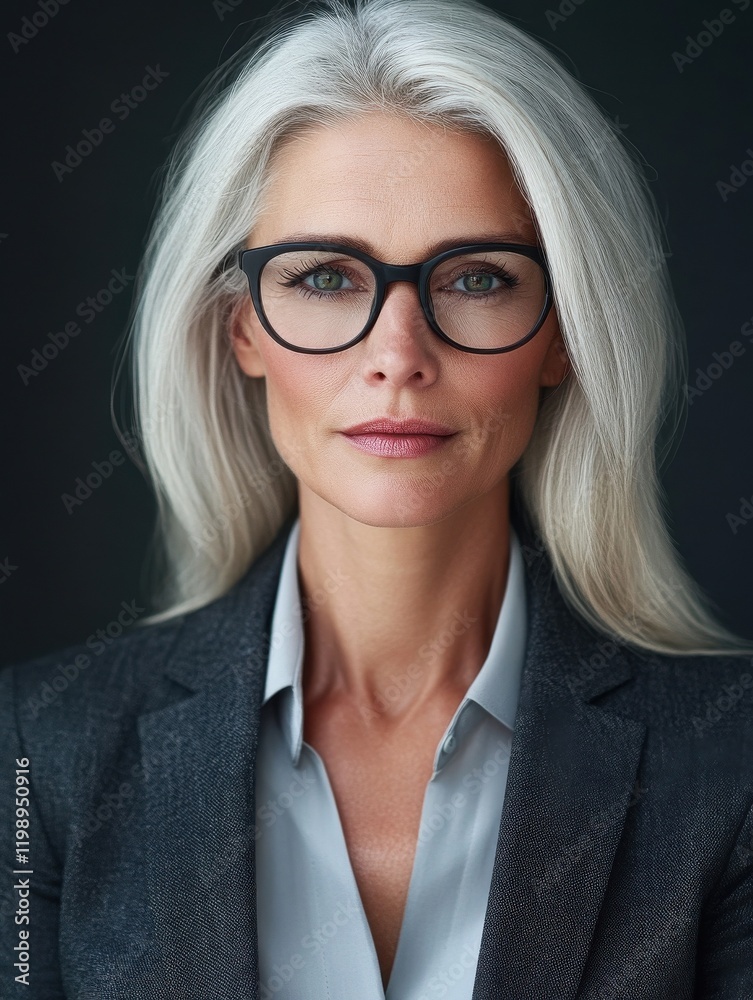 Fototapeta premium Mature businesswoman with leadership spirit