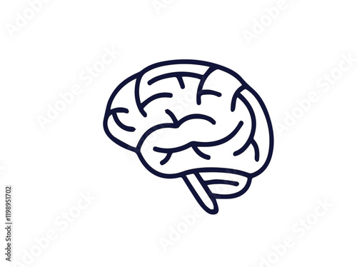 human brain vector illustration