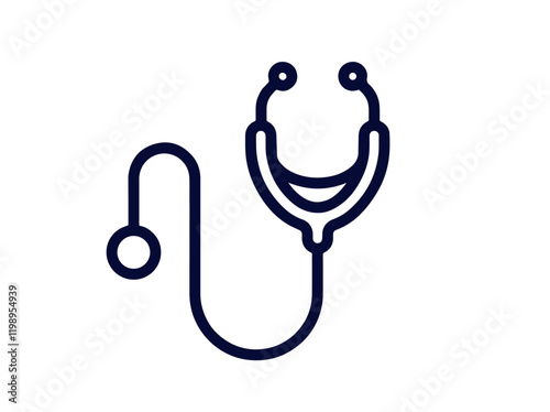 stethoscope isolated on white background