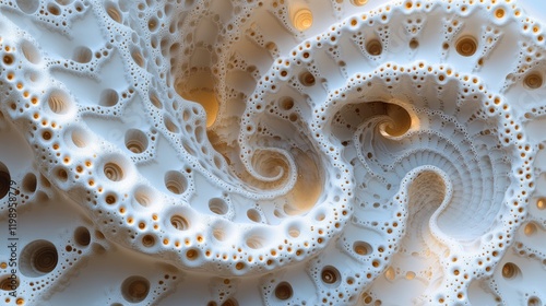 Intricate Spiral Patterns of Abstract Sea Shell Structures