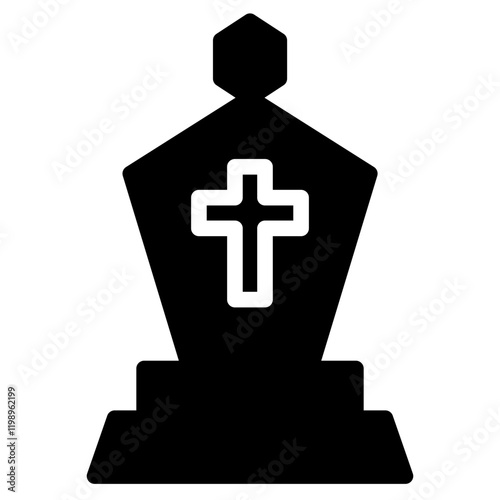 Tactic Minister Chess Glyph Icon