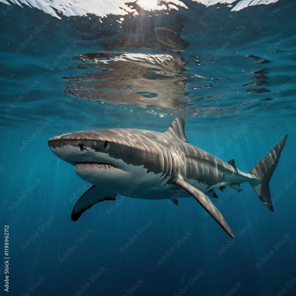 Fototapeta premium Sharks in the sea