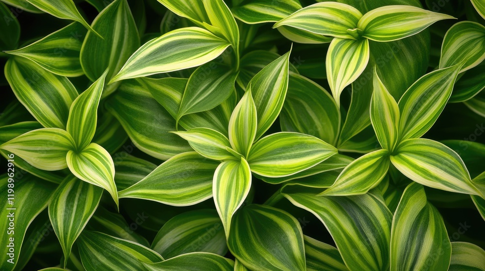 Lush green plant foliage background with vibrant leaves in varying shades of green providing empty copy space for text, top-down view. Lush green plant foliage background with vibrant leaves in varying shades of green providing empty copy space for text, top-down view.