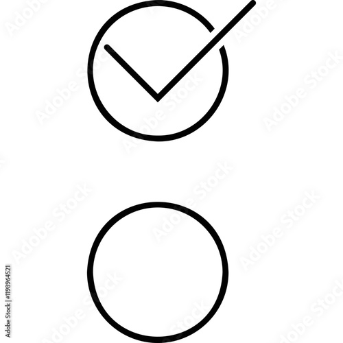Simple vector icon check mark