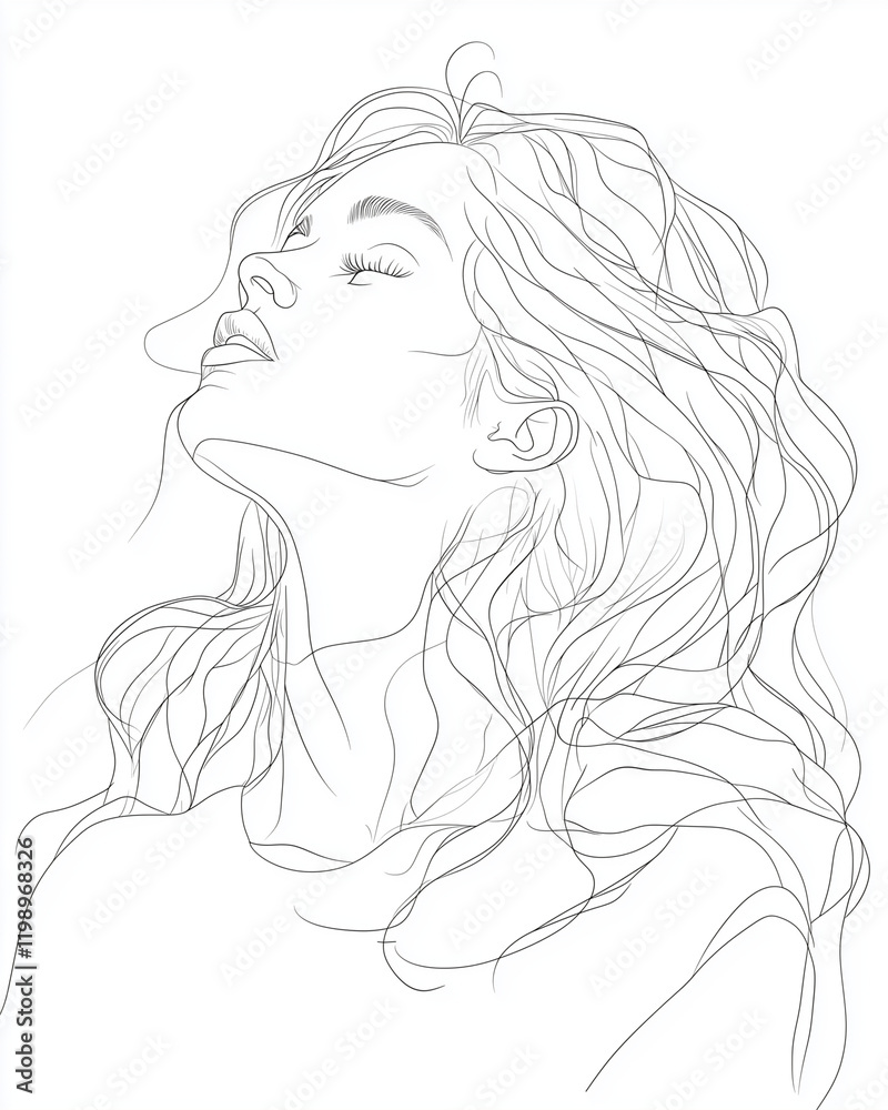 Fototapeta premium A beautiful representation of femininity and self-discovery artistry.
