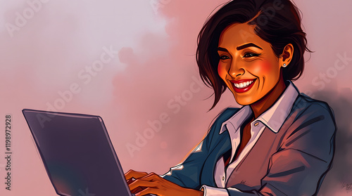 Latin business team of woman and European man shaking hands with colleagues, partners or employees, signing a contract. Group of people satisfied with results of team work together. Banner, copy space