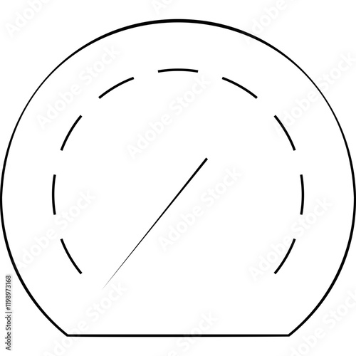 Simple vector icon speedometer