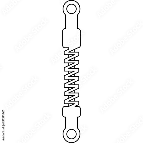 Simple vector icon shock absorber
