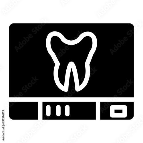 Radiology Xray Diagnosis Glyph Icon