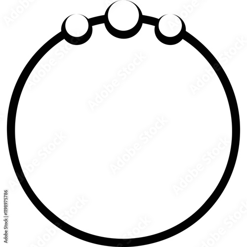 Simple vector icon precious ring