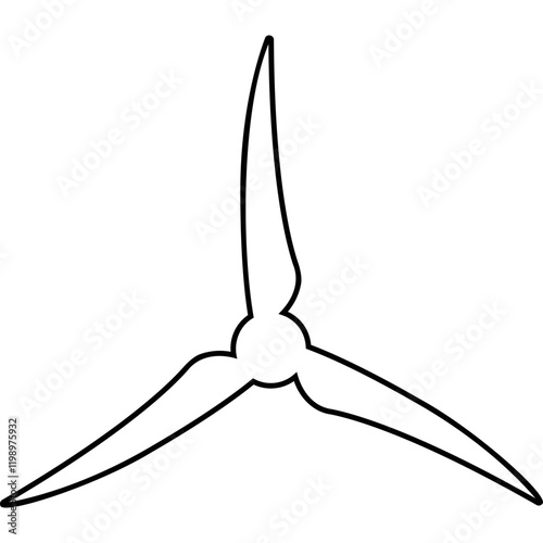 Simple vector icon propeller