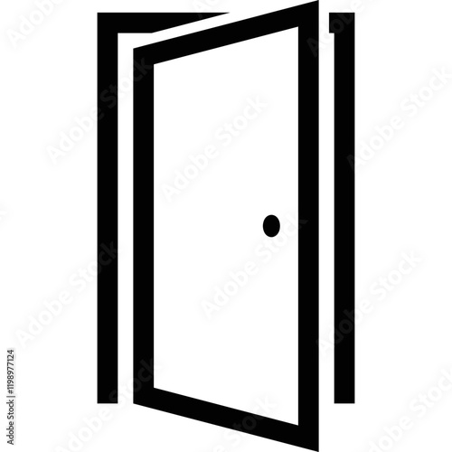 Simple vector icon door
