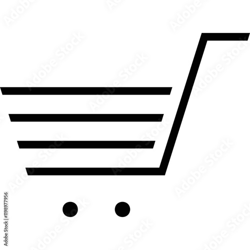 Simple vector icon shopping cart
