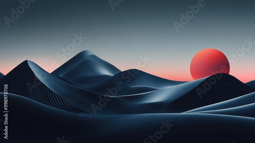 A dark, minimalist digital landscape with floating abstract shapes that pulse with light, symbolizing the deep gratitude for AI advancements, creating a harmonious connection between technology and