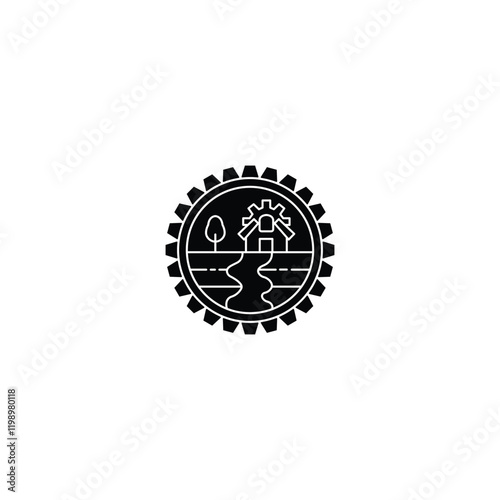 Simple Gear Icon for Tools and Settings