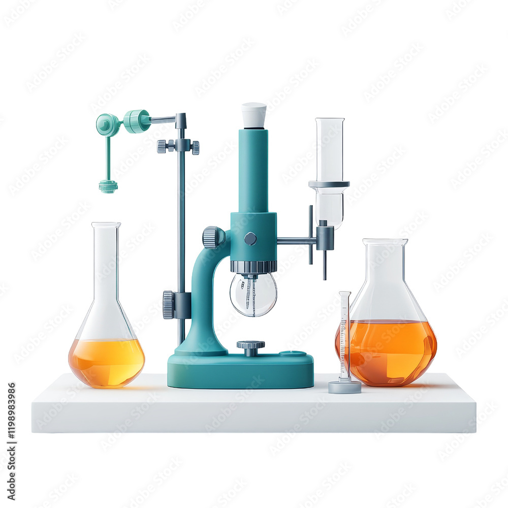 Experimenting with chemistry equipments in laboratory space Experimenting with chemistry equipments in laboratory space