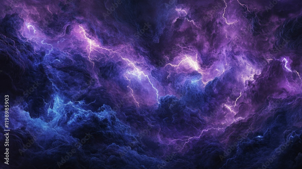 Dark Purple Stormy Sky, Lightning Clouds, Thunderstorm Art, Electric Night Sky, Storm Clouds, Purple and Blue Sky, Captivating Stormy Scene Dark Purple Stormy Sky, Lightning Clouds, Thunderstorm Art, Electric Night Sky, Storm Clouds, Purple and Blue Sky, Captivating Stormy Scene