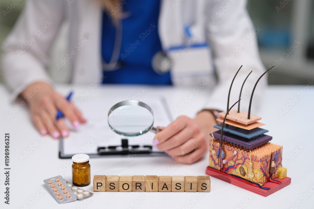 A healthcare professional explores psoriasis remedies via medications and indepth research studies