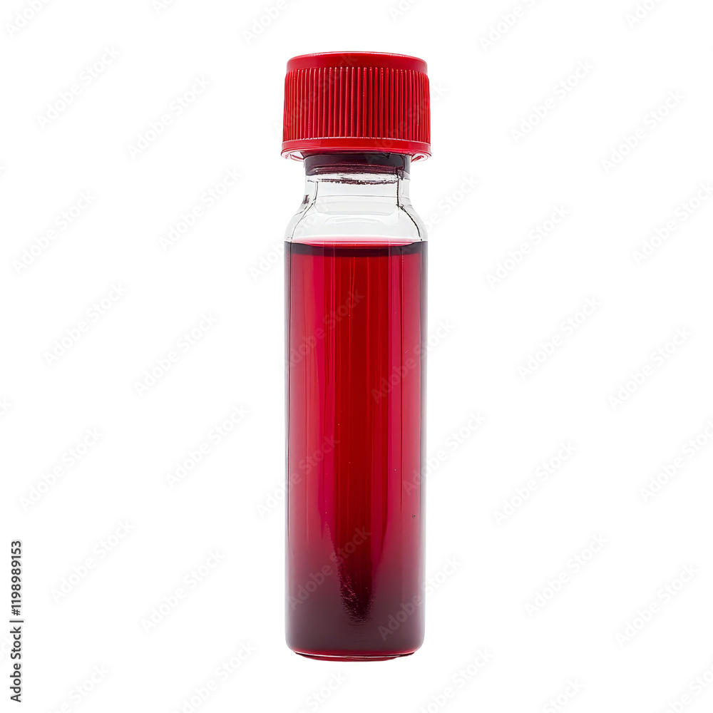 Laboratory liquid sample bottling process close-up Laboratory liquid sample bottling process close-up