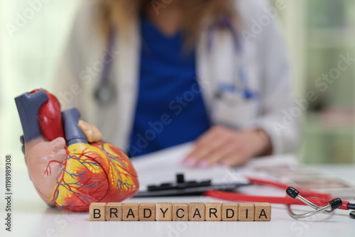 Explore bradycardia thoroughly through a detailed model heart and various medical tools for deeper understanding photo