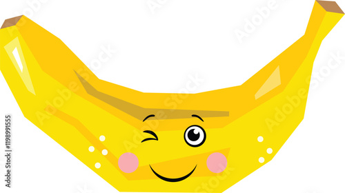 Funny comic abstract fresh banana