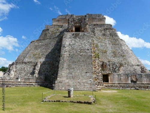 Pyramid of the Magician, Mayan Culture, Uxmal, Yucatan, Mexico