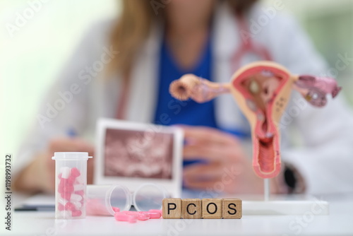 Obraz na płótnie Explore PCOS complexities with visual aids and expert analysis for better understanding of the condition w salonie