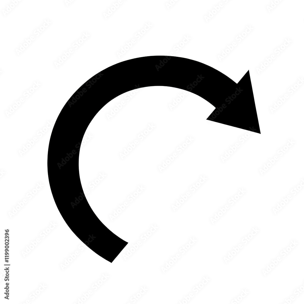 Seamless Looping Arrows Symbol Representing Continuous Process Seamless Looping Arrows Symbol Representing Continuous Process