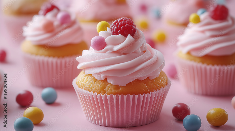 tasty bright cupcakes on color background tasty bright cupcakes on color background