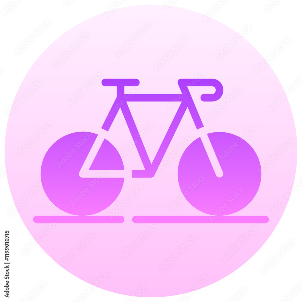 bicycle vector round gradient icon bicycle vector round gradient icon